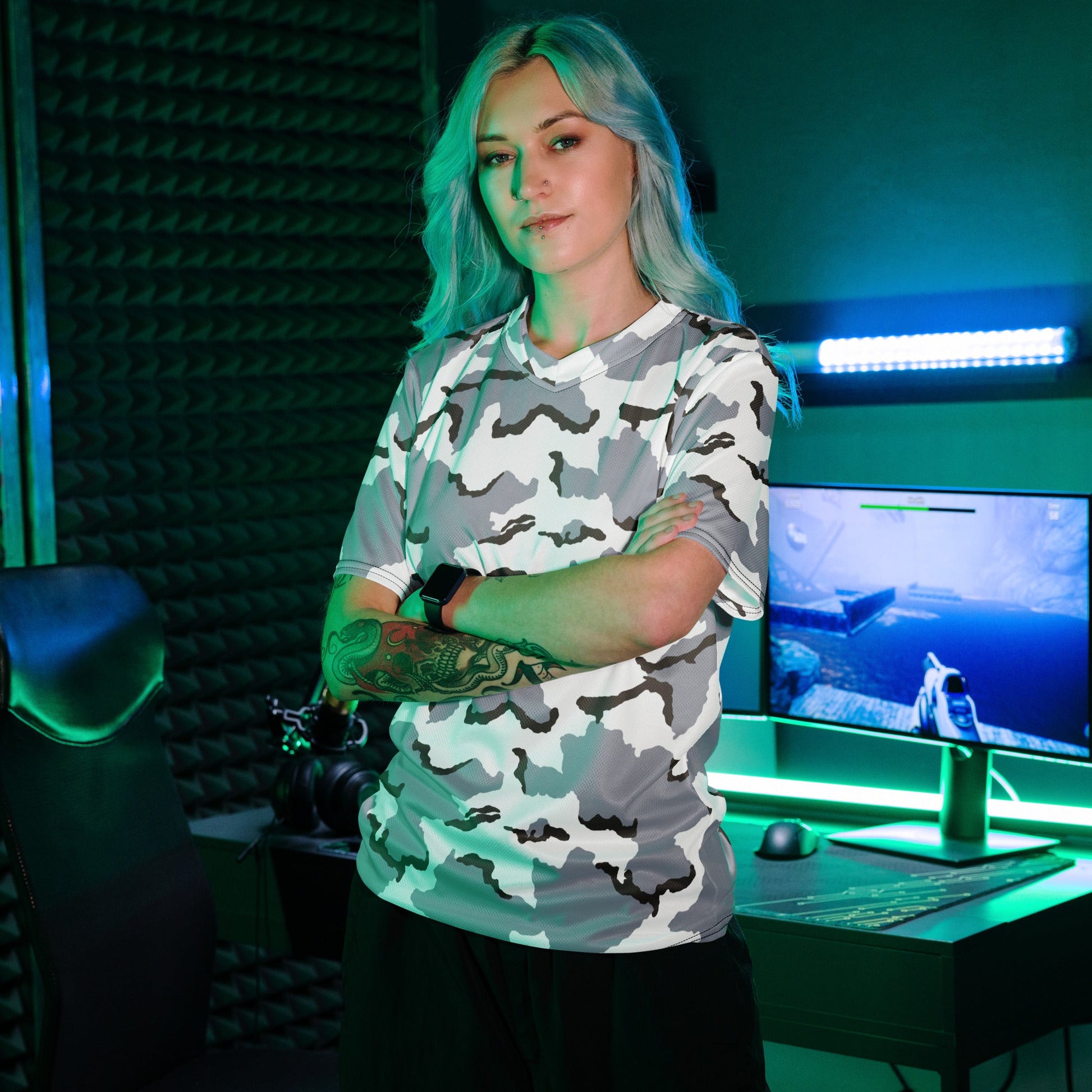 Alaska Tundra CAMO unisex sports jersey - Sports Jerseys