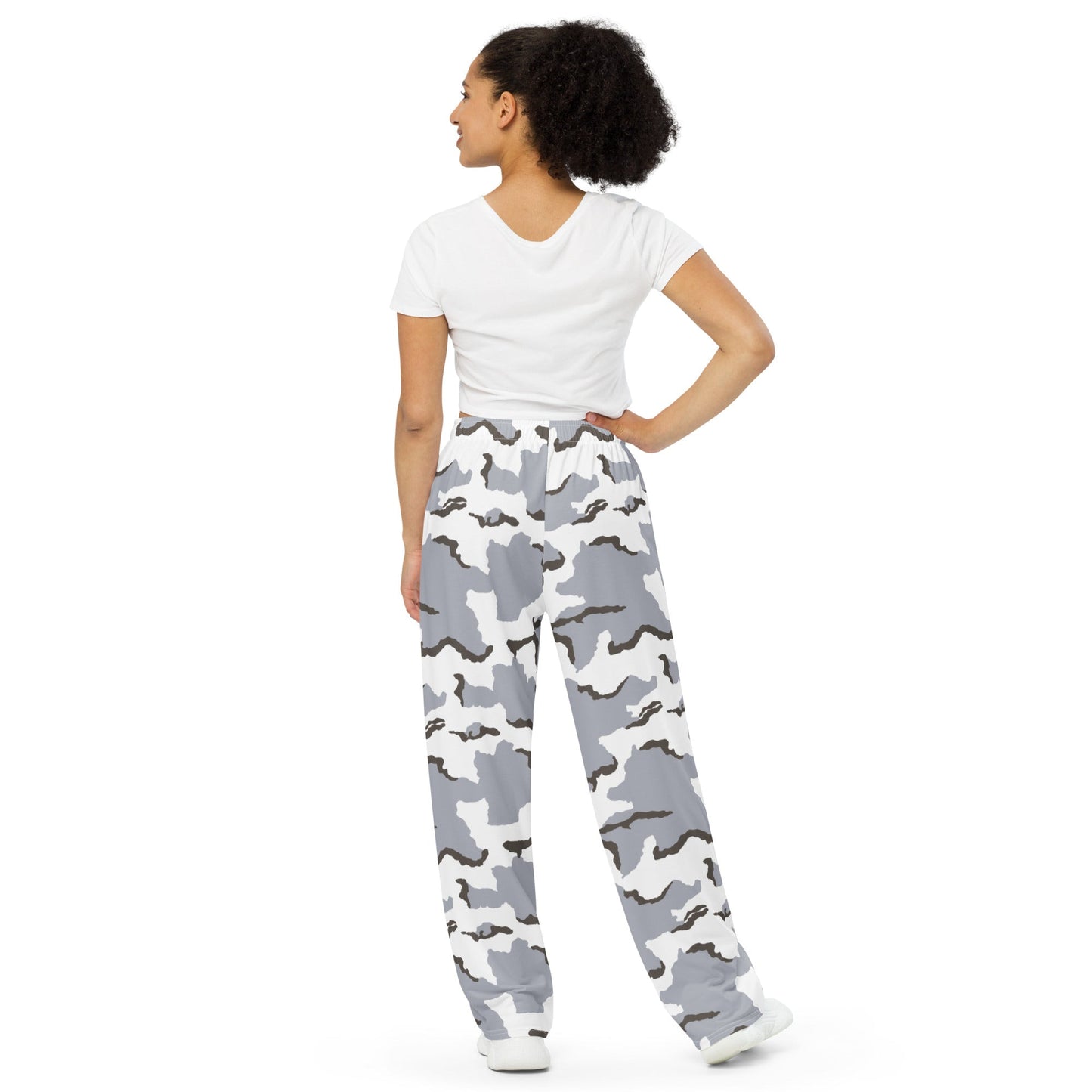 Alaska Tundra CAMO unisex wide-leg pants - Wide-leg Pants