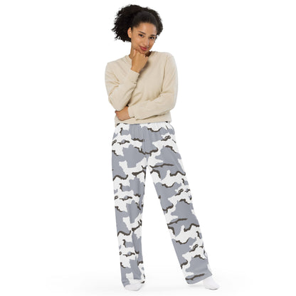 Alaska Tundra CAMO unisex wide-leg pants - Wide-leg Pants