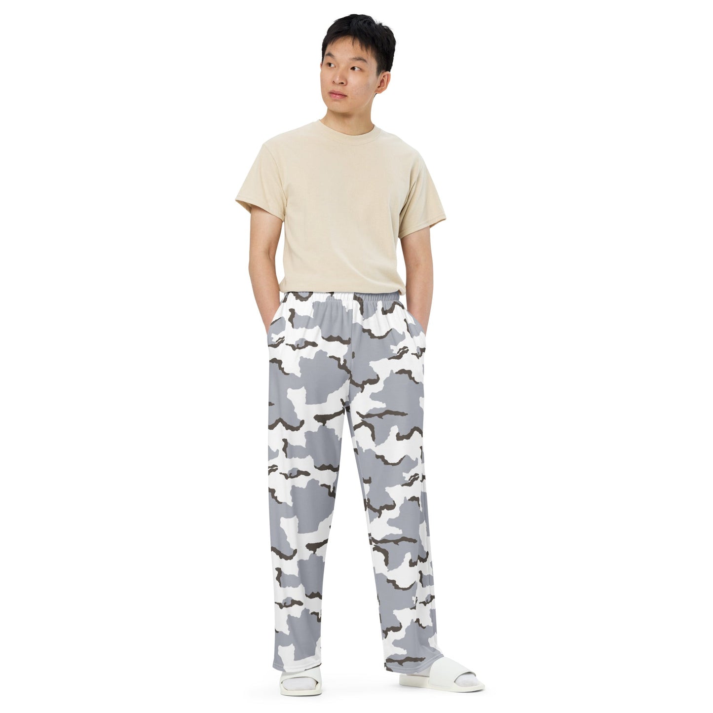 Alaska Tundra CAMO unisex wide-leg pants - Wide-leg Pants