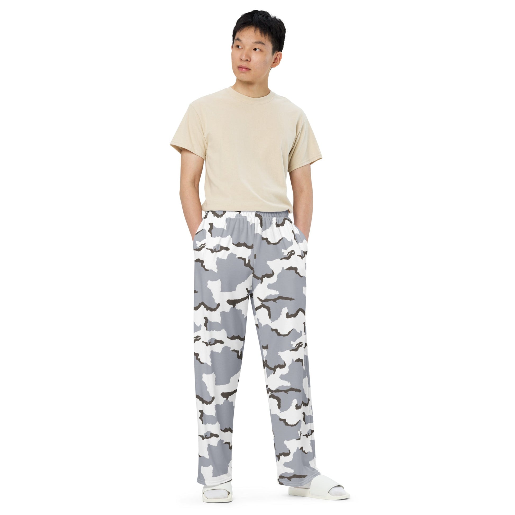 Alaska Tundra CAMO unisex wide-leg pants - Wide-leg Pants