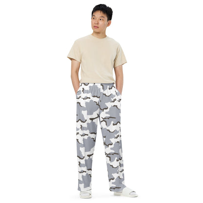 Alaska Tundra CAMO unisex wide-leg pants - Wide-leg Pants