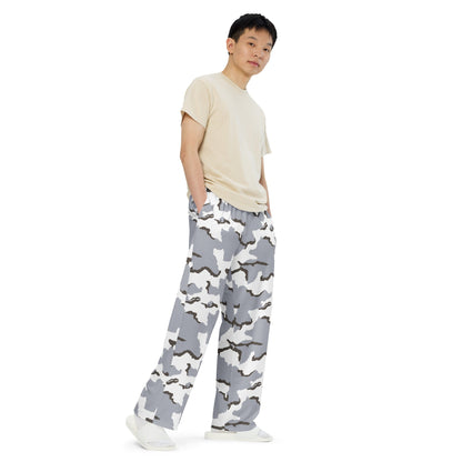 Alaska Tundra CAMO unisex wide-leg pants - Wide-leg Pants