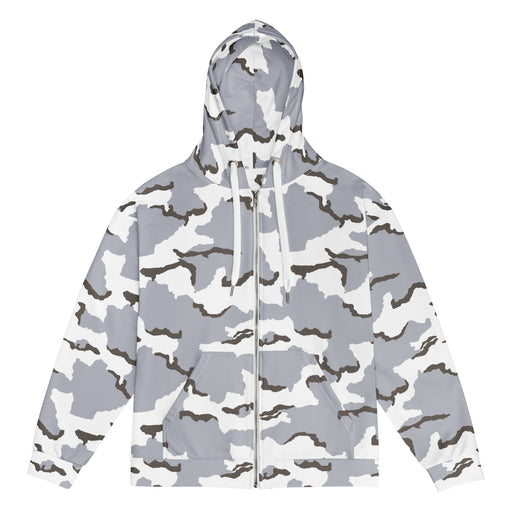 Alaska Tundra CAMO Unisex Zip Hoodie - 2XS