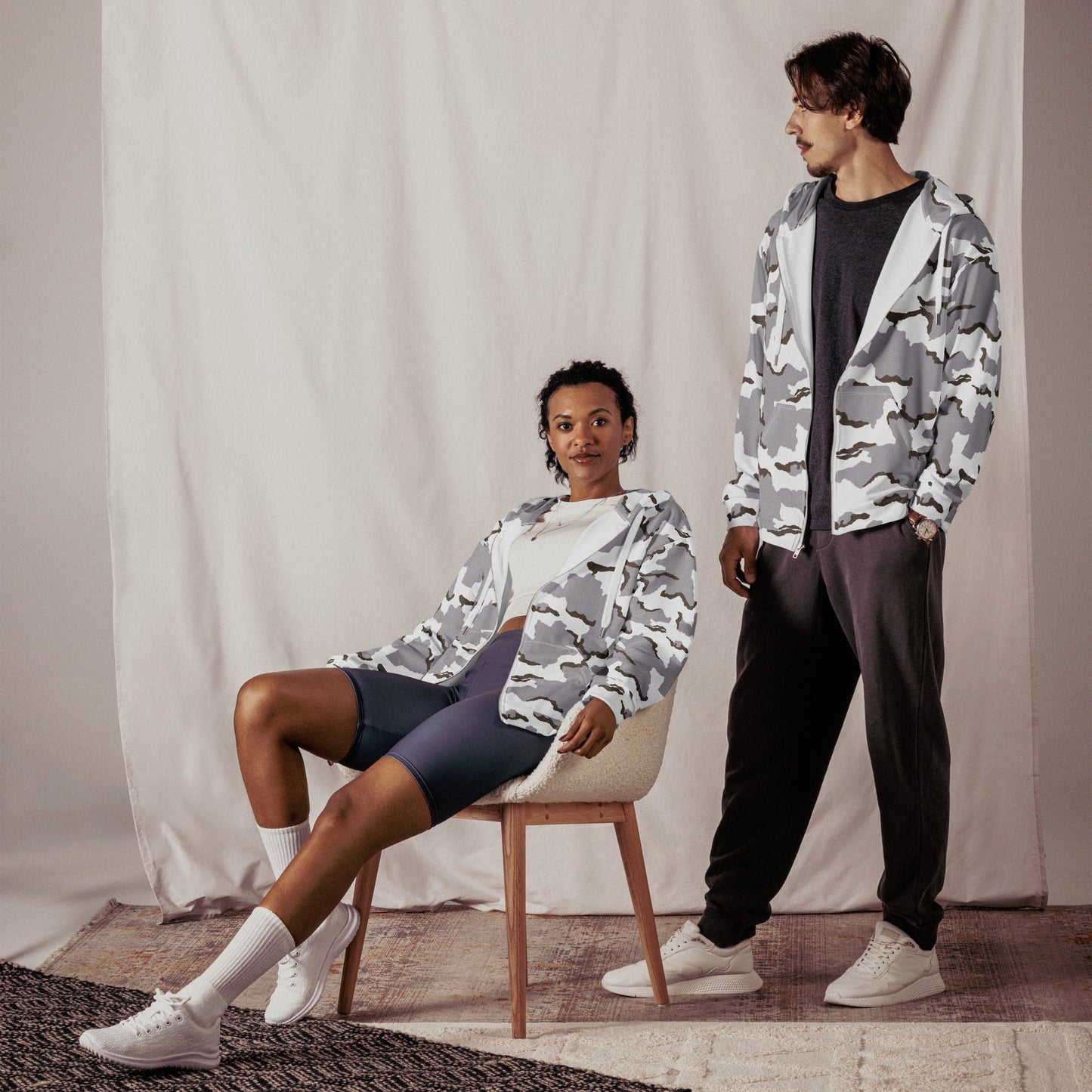 Alaska Tundra CAMO Unisex zip hoodie - Zip Hoodies