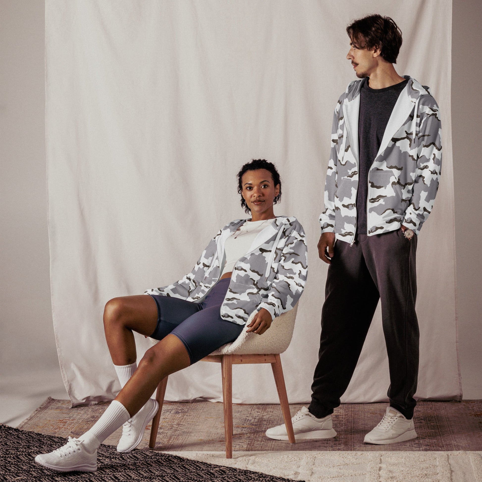 Alaska Tundra CAMO Unisex zip hoodie - Zip Hoodies