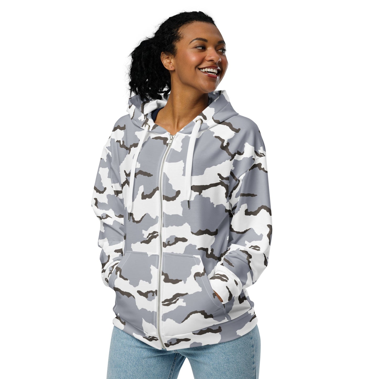 Alaska Tundra CAMO Unisex zip hoodie - Zip Hoodies