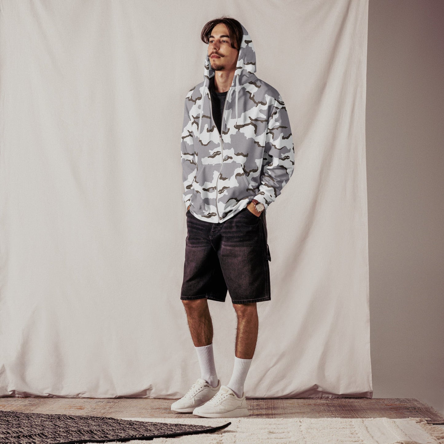 Alaska Tundra CAMO Unisex zip hoodie - Zip Hoodies