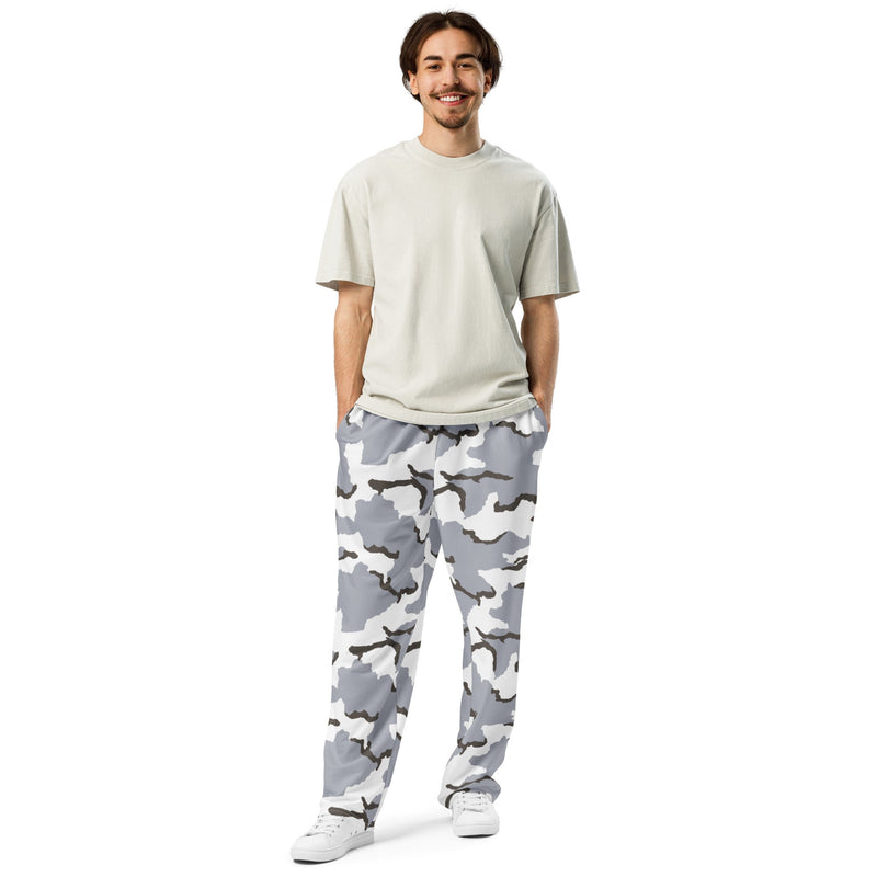 Alaska Tundra CAMO Unisex Wide-Leg Joggers