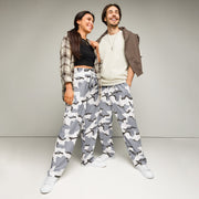 Alaska Tundra CAMO Unisex Wide-Leg Joggers - 2XS
