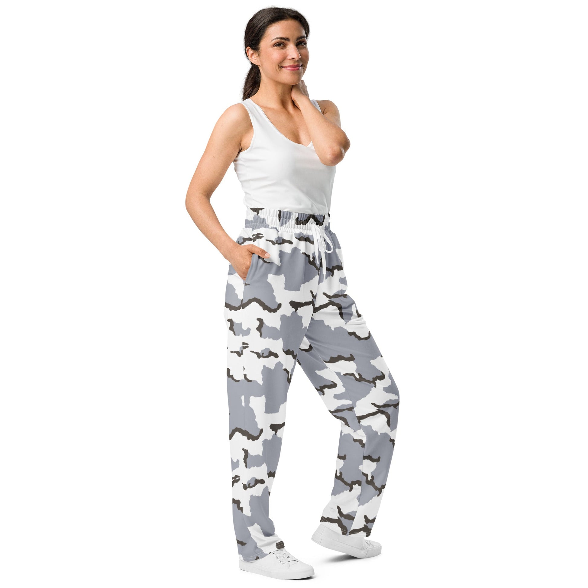 Alaska Tundra CAMO Wide-leg joggers - Joggers