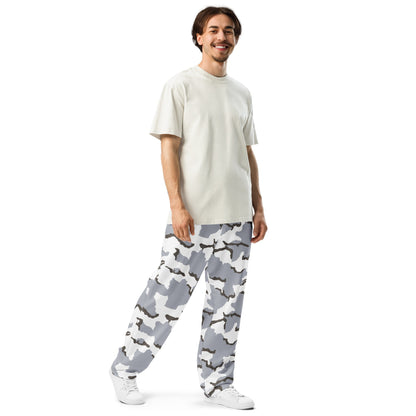 Alaska Tundra CAMO Wide-leg joggers - Joggers
