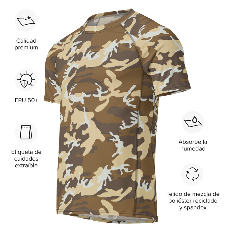 Expeditionary Marines CAMO Mens Short-Sleeve Rash Guard