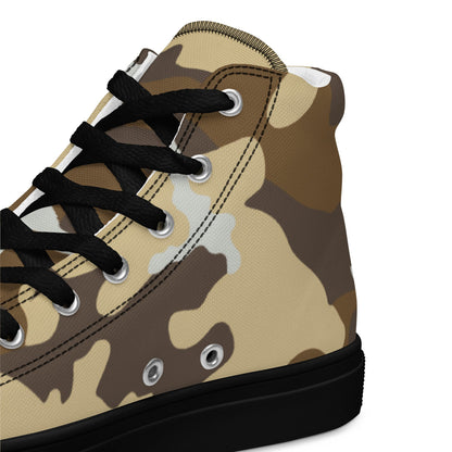 Aliens Movie Colonial Marines CAMO Mens high top canvas shoes - High Top Canvas Shoes