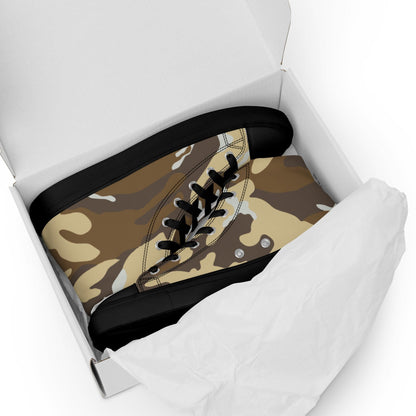 Aliens Movie Colonial Marines CAMO Men’s high top canvas shoes - Mens High Top Canvas Shoes