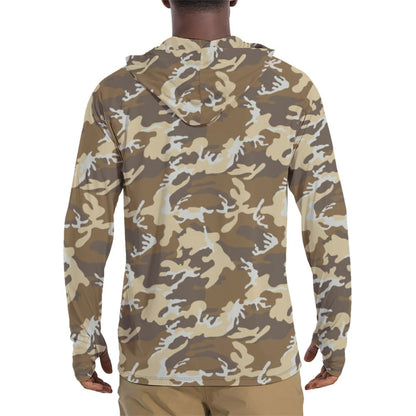 Aliens Movie Colonial Marines CAMO Men’s Sunscreen Sports Hoodie With Thumb Holes - Mens