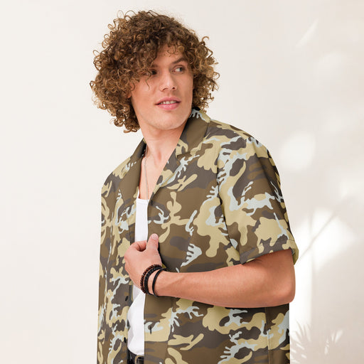 Expeditionary Marines CAMO Unisex Short-Sleeve Button Shirt