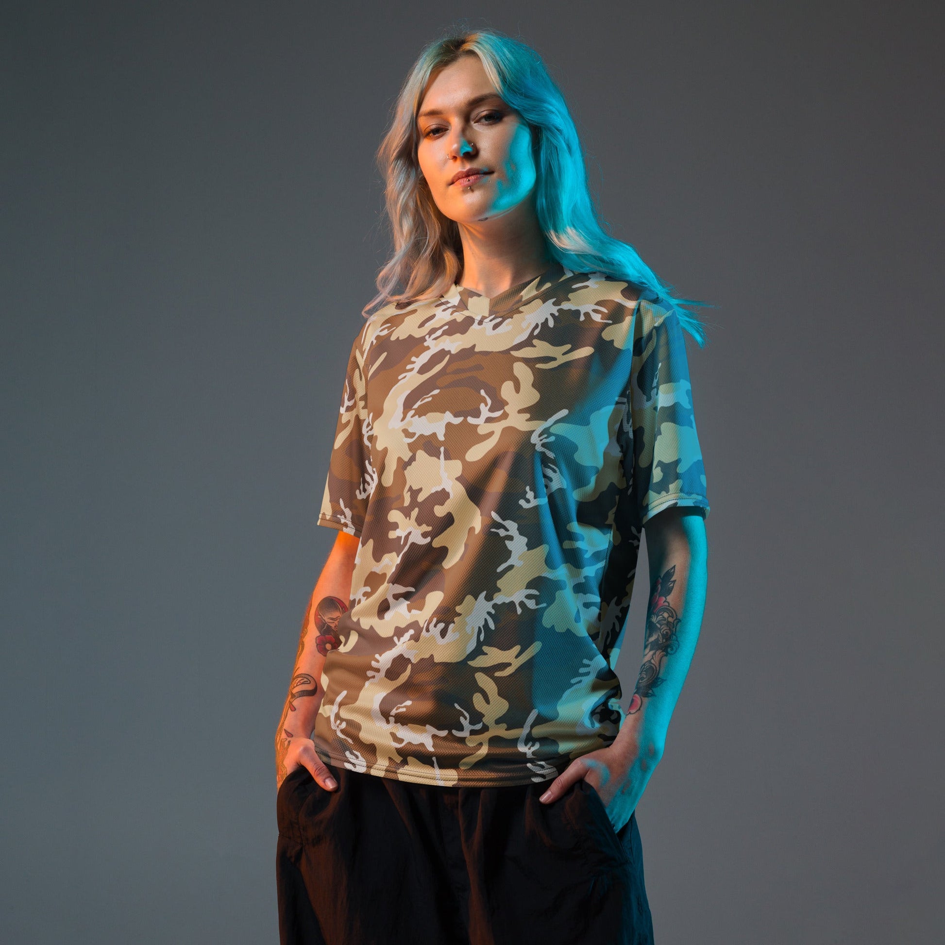 Aliens Movie Colonial Marines CAMO unisex sports jersey Sports Jerseys