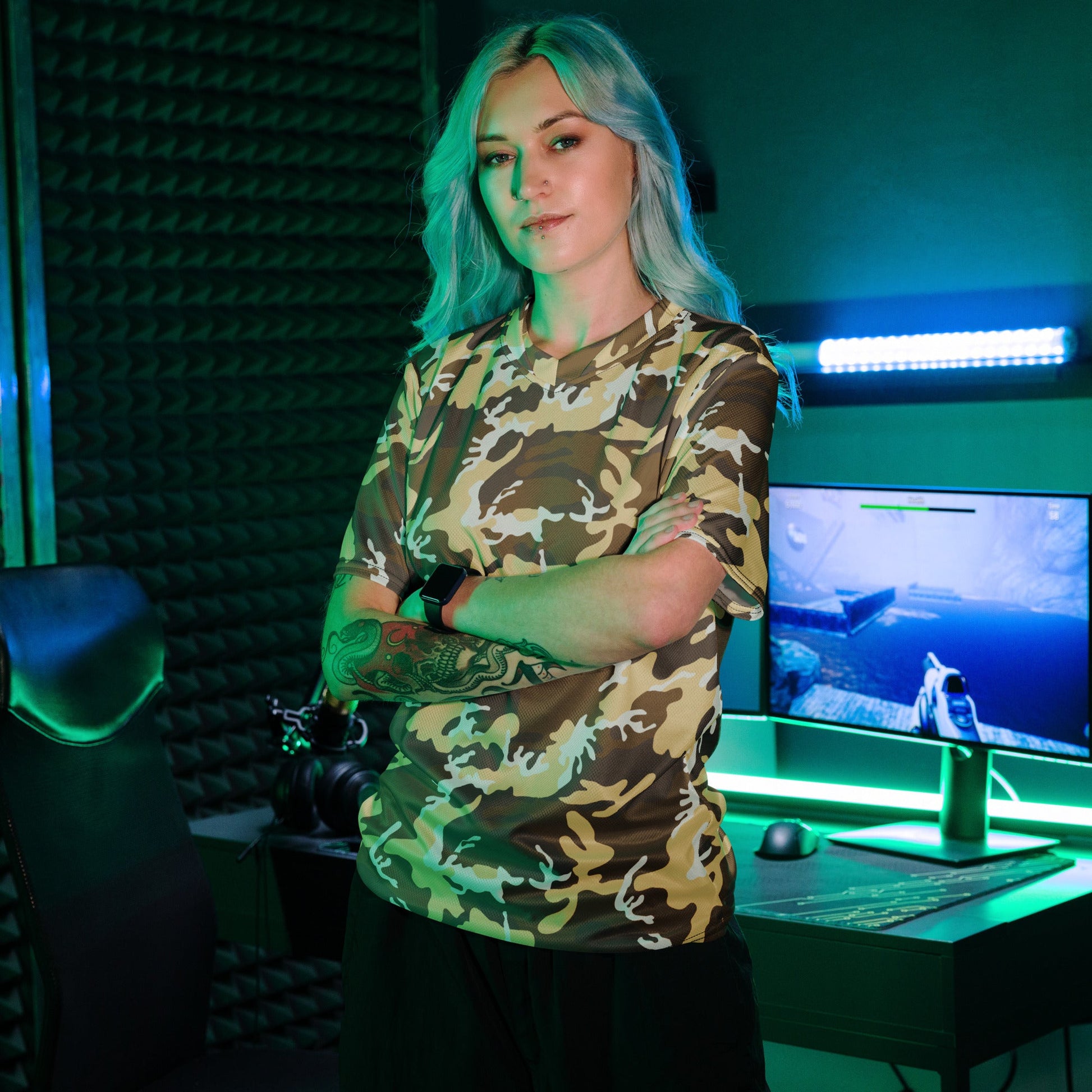 Aliens Movie Colonial Marines CAMO unisex sports jersey Sports Jerseys