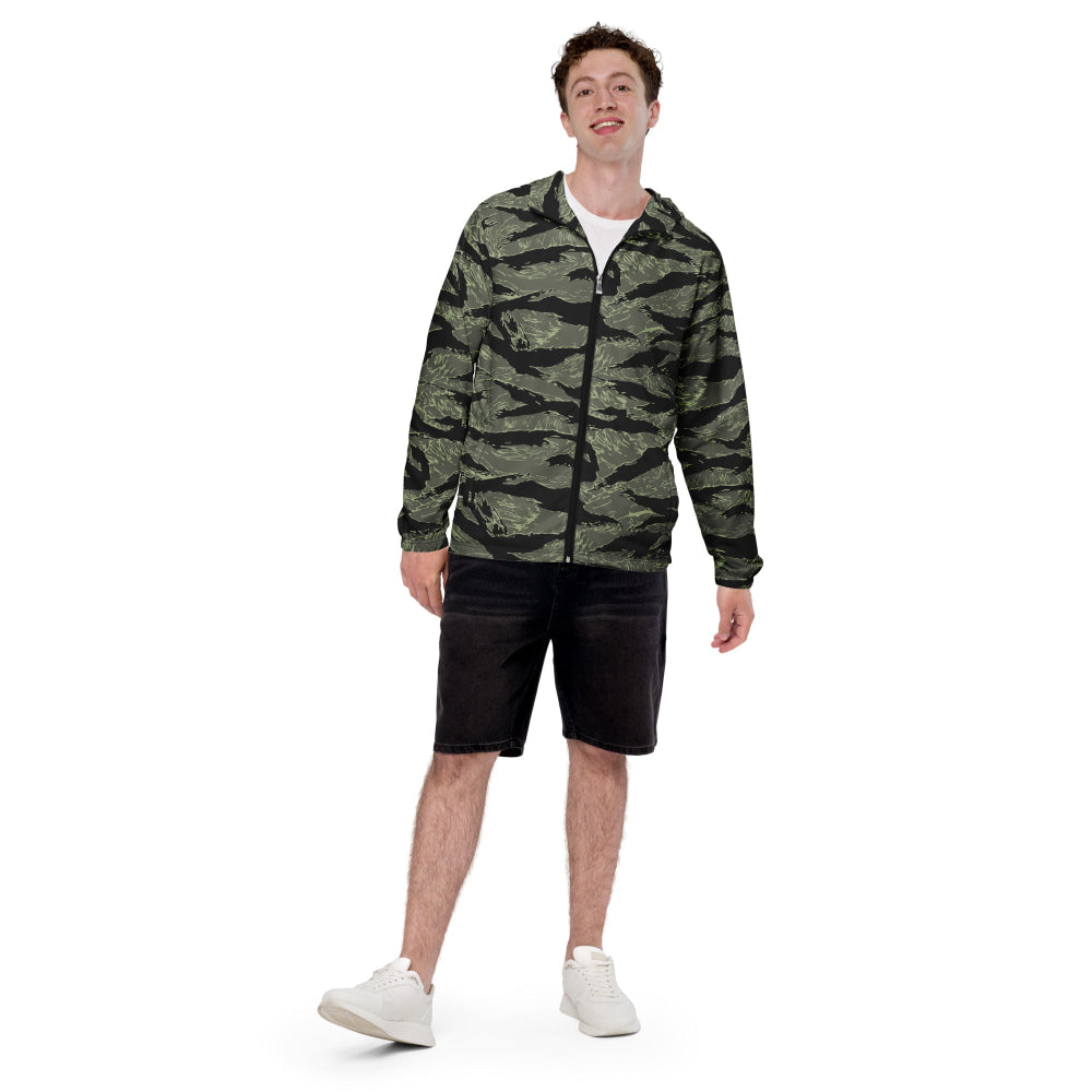 All-Terrain Tiger Stripe OPFOR Night CAMO Men’s windbreaker - Mens Windbreaker