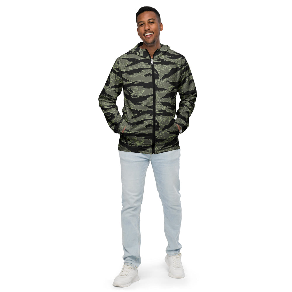 All-Terrain Tiger Stripe OPFOR Night CAMO Men’s windbreaker - Mens Windbreaker