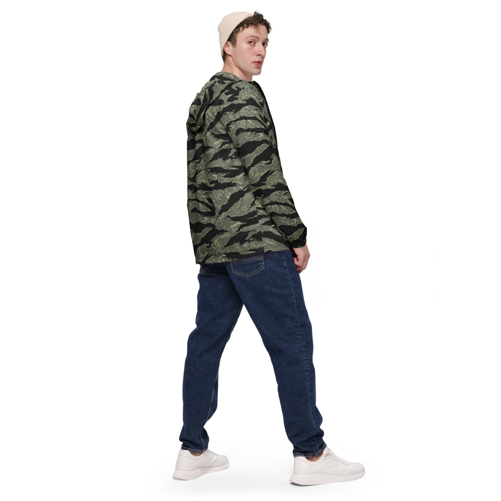 All-Terrain Tiger Stripe OPFOR Night CAMO Men’s windbreaker - Mens Windbreaker