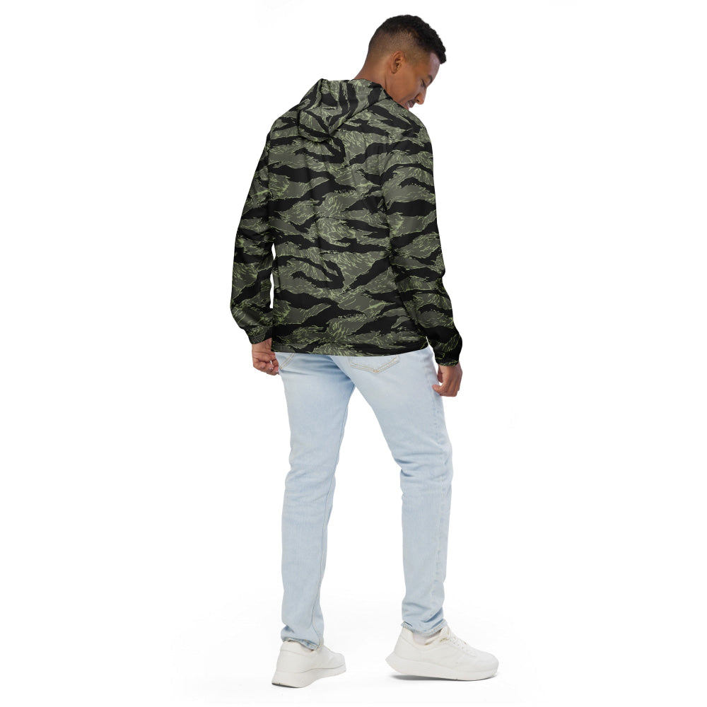 All-Terrain Tiger Stripe OPFOR Night CAMO Men’s windbreaker - Mens Windbreaker