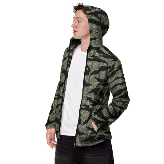 All-Terrain Tiger Stripe OPFOR Night CAMO Men’s windbreaker - XS - Mens Windbreaker