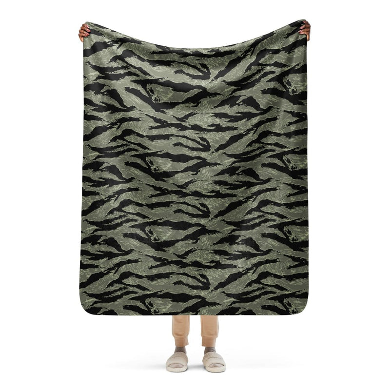 All - Terrain Tiger Stripe OPFOR Night Desert CAMO Sherpa blanket - 50″×60″