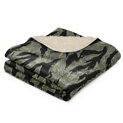 All-Terrain Tiger Stripe OPFOR Night CAMO Sherpa blanket - Blanket