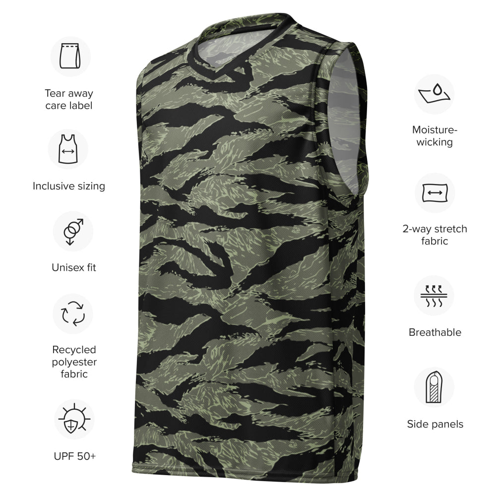 All-Terrain Tiger Stripe OPFOR Night CAMO unisex basketball jersey - Unisex Basketball Jersey