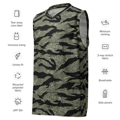 All-Terrain Tiger Stripe OPFOR Night CAMO unisex basketball jersey - Unisex Basketball Jersey