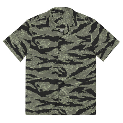 All-Terrain Tiger Stripe OPFOR Night CAMO Unisex button shirt - 2XS - Button Shirt