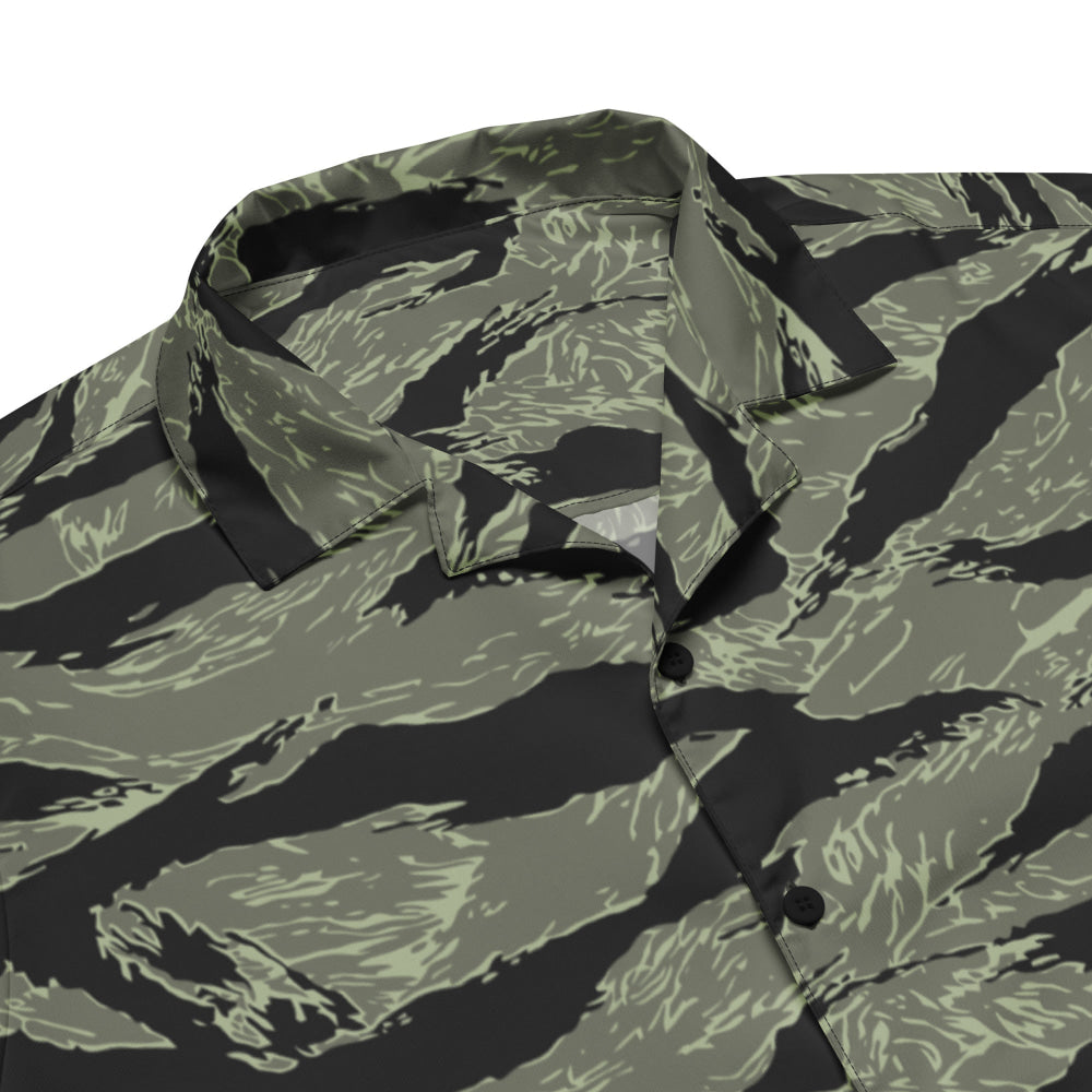 All-Terrain Tiger Stripe OPFOR Night CAMO Unisex button shirt - Button Shirt