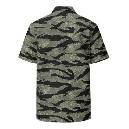 All-Terrain Tiger Stripe OPFOR Night CAMO Unisex button shirt - Button Shirt