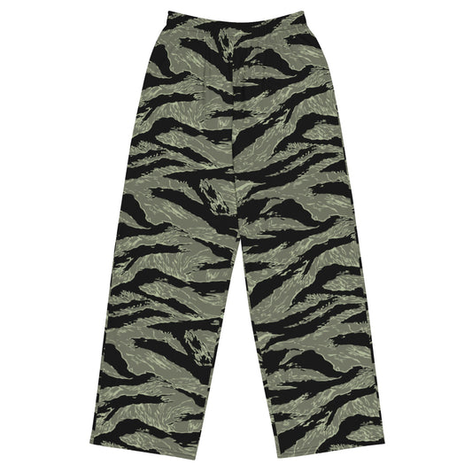 All-Terrain Tiger Stripe OPFOR Night CAMO unisex wide-leg pants - 2XS - Unisex Wide-Leg Pants