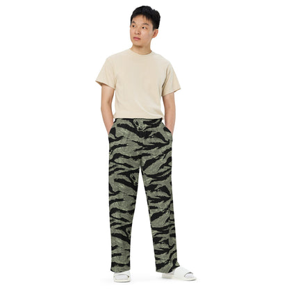 All-Terrain Tiger Stripe OPFOR Night CAMO unisex wide-leg pants - Unisex Wide-Leg Pants