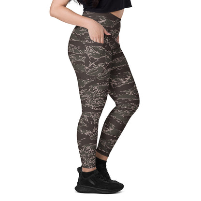 All-Terrain Tiger Stripe OPFOR Urban CAMO Leggings with pockets - Womens With Pockets