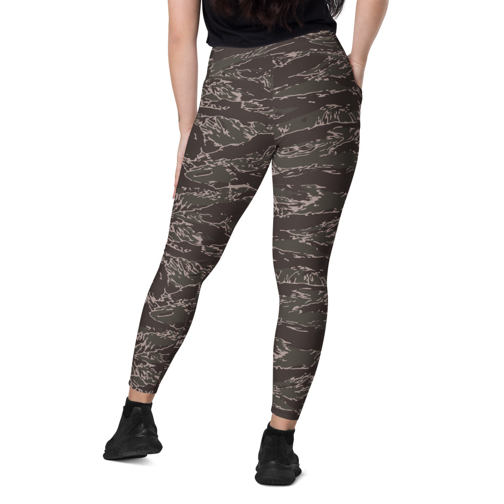 All-Terrain Tiger Stripe OPFOR Urban CAMO Leggings with pockets - Womens With Pockets