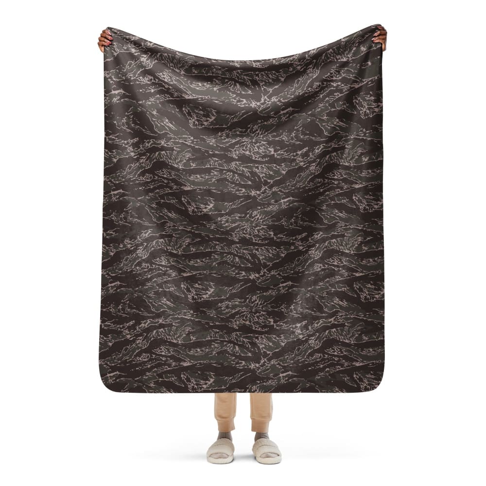 All - Terrain Tiger Stripe OPFOR Urban CAMO Sherpa blanket - 50″×60″