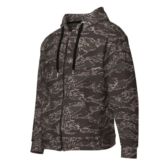 All Terrain Tiger Stripe OPFOR Urban CAMO Unisex zip hoodie - 2XS