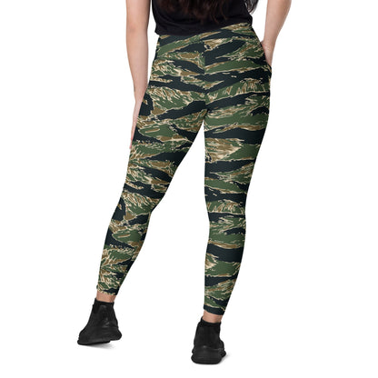 All-Terrain Tiger Stripe OPFOR Vietnam CAMO Leggings with pockets - Womens With Pockets