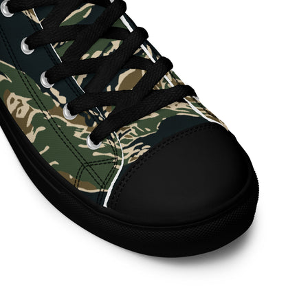 All-Terrain Tiger Stripe OPFOR Vietnam CAMO Men’s high top canvas shoes - Mens High Top Canvas Shoes