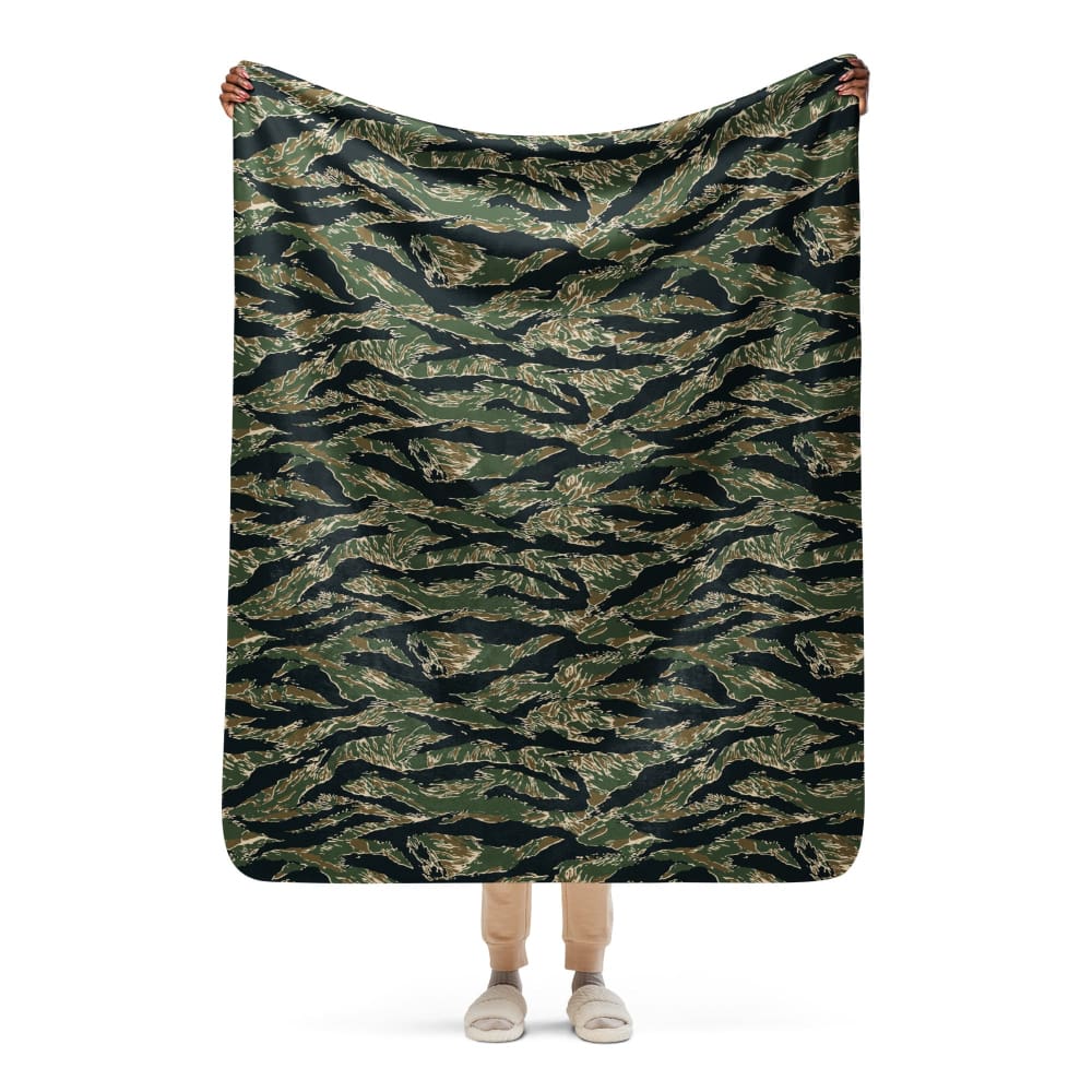 All - Terrain Tiger Stripe OPFOR Vietnam CAMO Sherpa blanket - 50″×60″