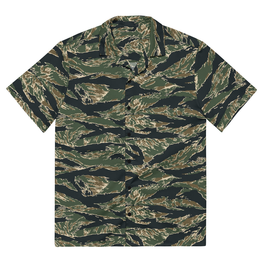 All-Terrain Tiger Stripe OPFOR Vietnam CAMO Unisex button shirt - 2XS - Button Shirt