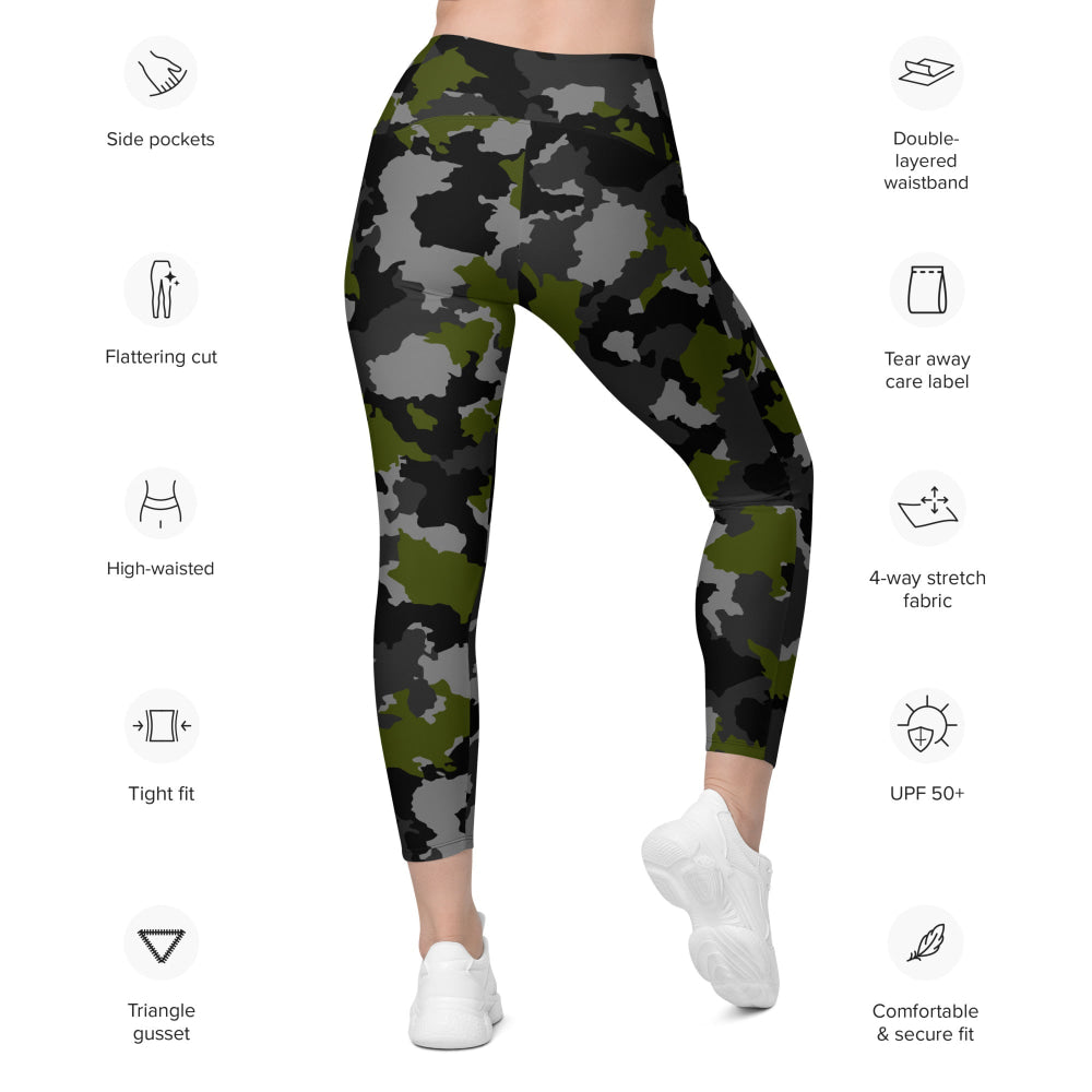 Alpha Jungle CAMO Leggings with pockets - Womens With Pockets