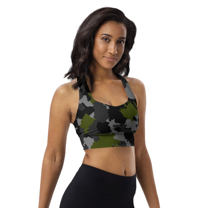 Alpha Jungle CAMO Longline sports bra - Womens Sports Bra