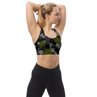 Alpha Jungle CAMO Longline sports bra - XS - Womens Sports Bra