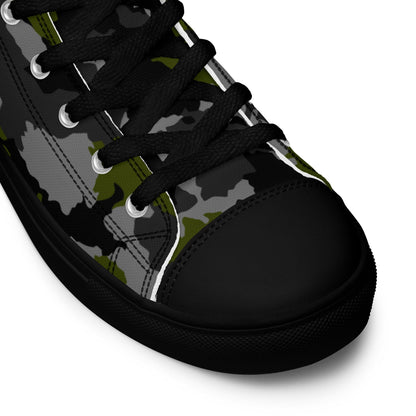 Alpha Jungle CAMO Men’s high top canvas shoes - Mens High Top Canvas Shoes