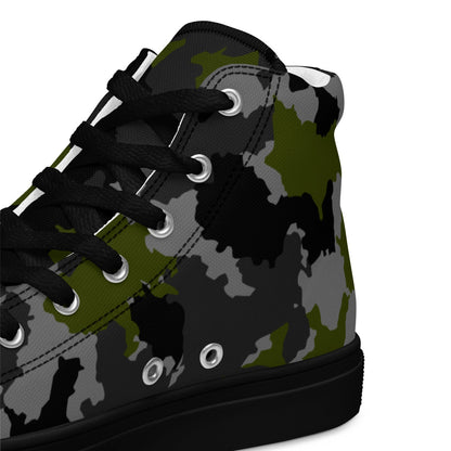 Alpha Jungle CAMO Men’s high top canvas shoes - Mens High Top Canvas Shoes